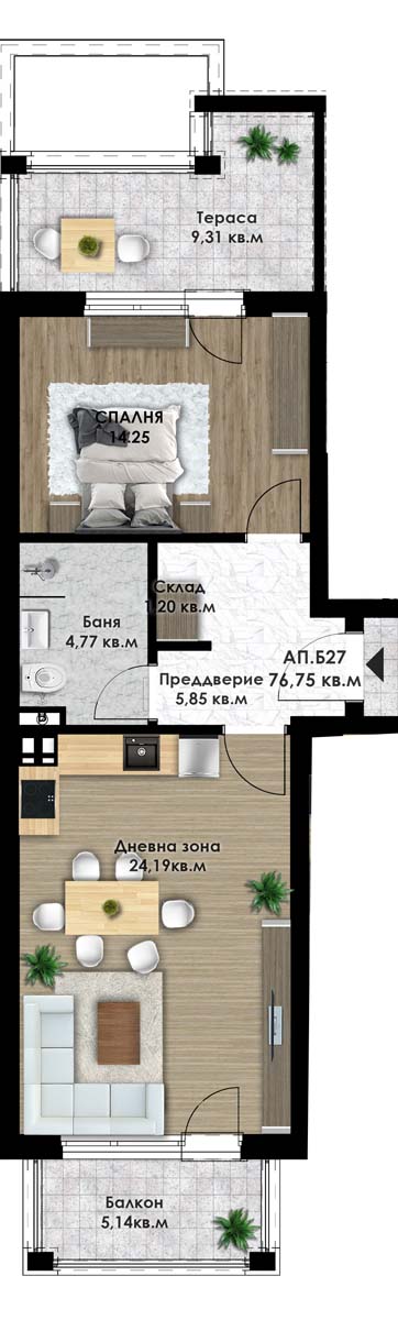 Сграда Пловдив – Коматево Реф.№2090